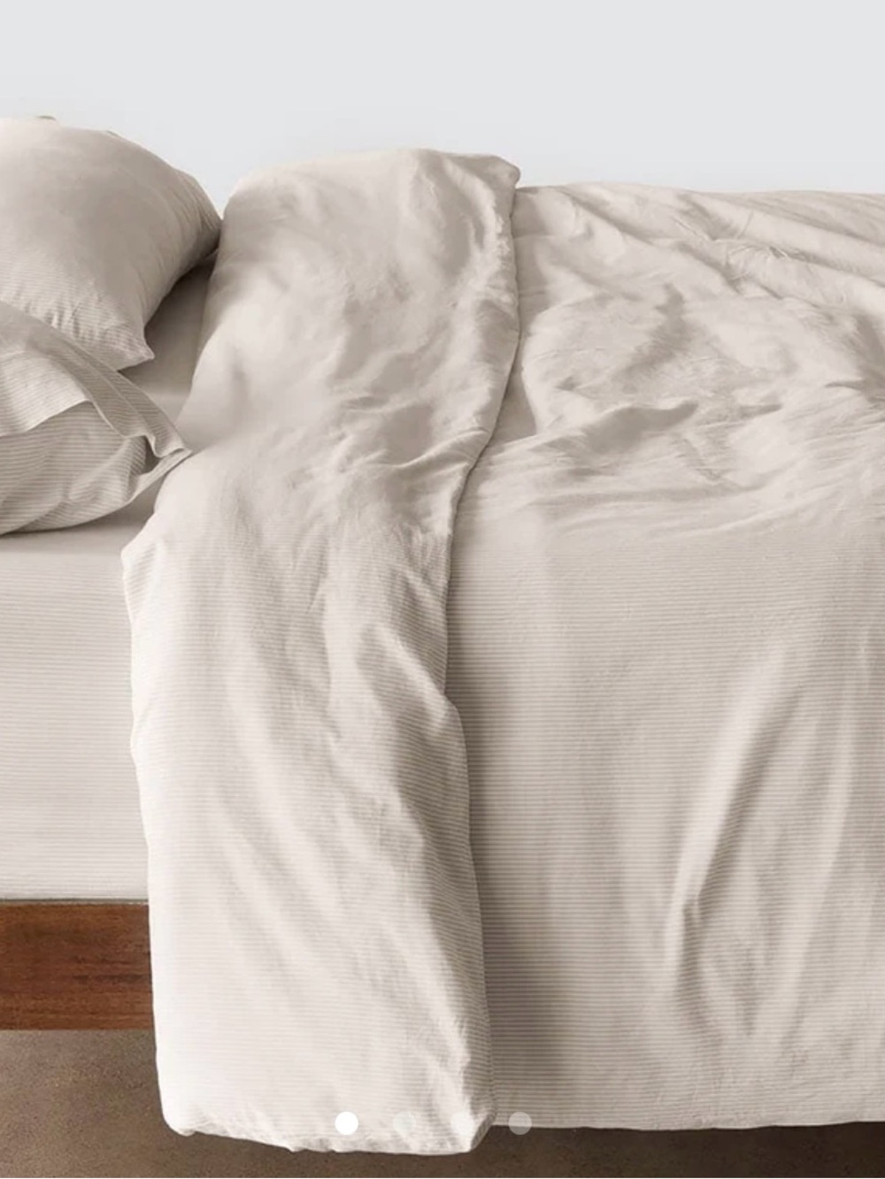 The Citizenry Stonewashed French Linen King/California King Duvet Cover Set